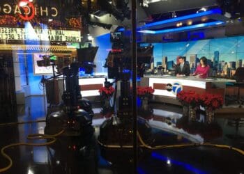 Noticiero en estudio